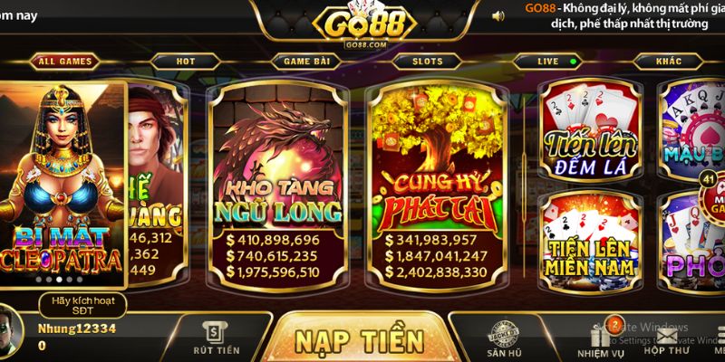 Tham gia Cung hỷ phát tài GO88 Online