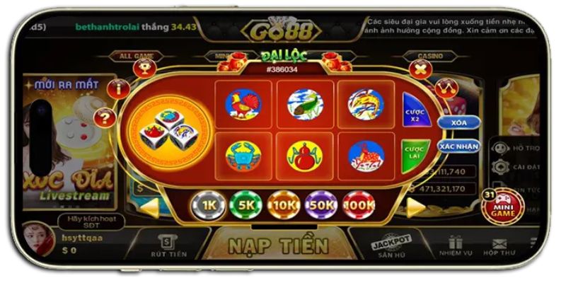 Trải nghiệm bầu cua mini tại GO88 online