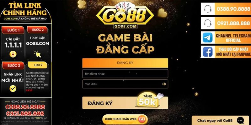 HƯớng dẫn đăng nhập tại GO88 ios