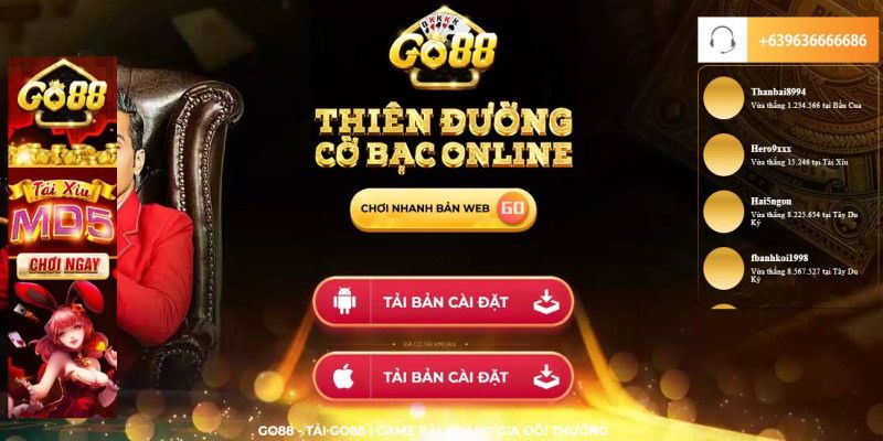 Hướng dẫn tải app GO88 online