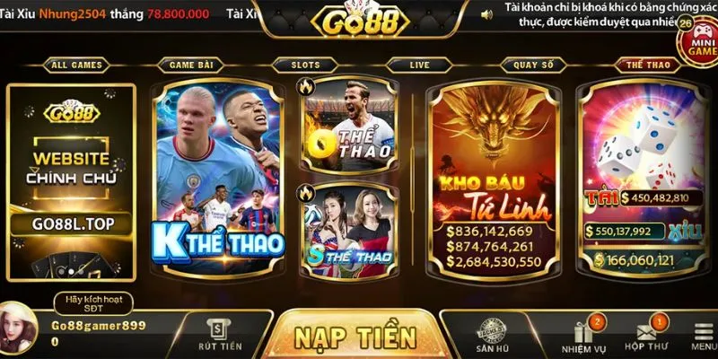 Khám phá Thể thao GO88 IOS