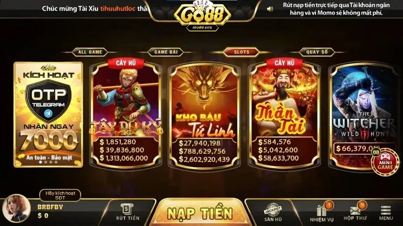 Trò chơi nổ hũ go88 bạn nên thử Trò chơi nổ hũ go88 bạn nên thử